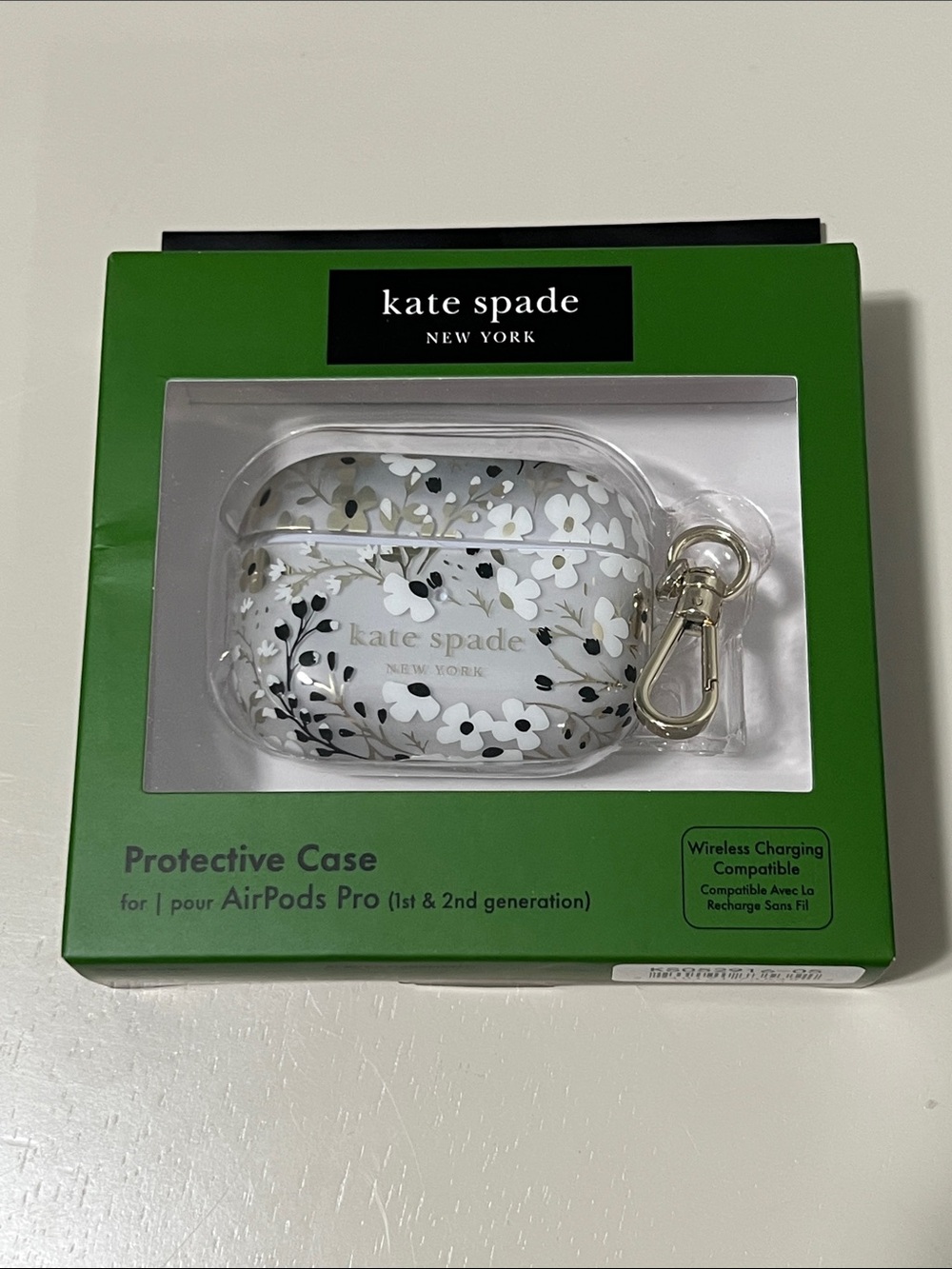 kate spade White Floral AirPods Pro Protective Case